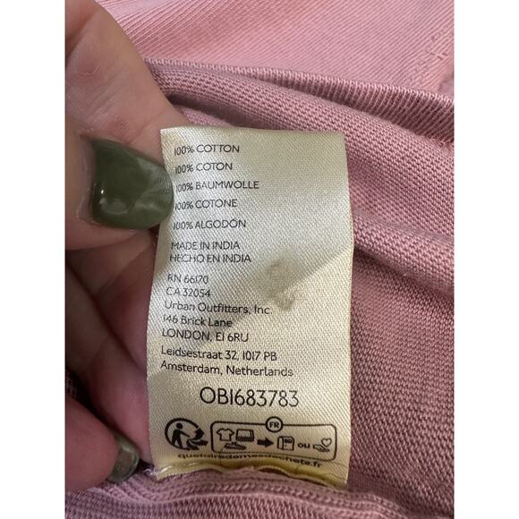 Free People We the Free Blossom Tee in Mauve ( M ) Oversized Boho Lagenlook - Picture 12 of 12